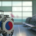 韓国旅行　空港に到着