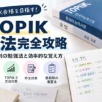 TOPIK文法完全ガイド