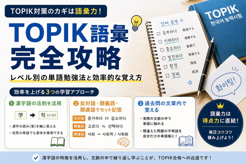TOPIK語彙完全攻略